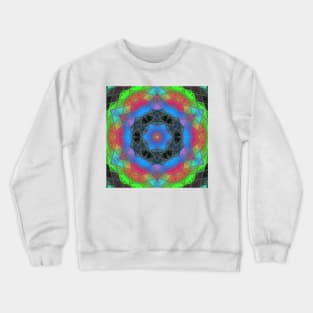 Mosaic Kaleidoscope Flower Rainbow Crewneck Sweatshirt